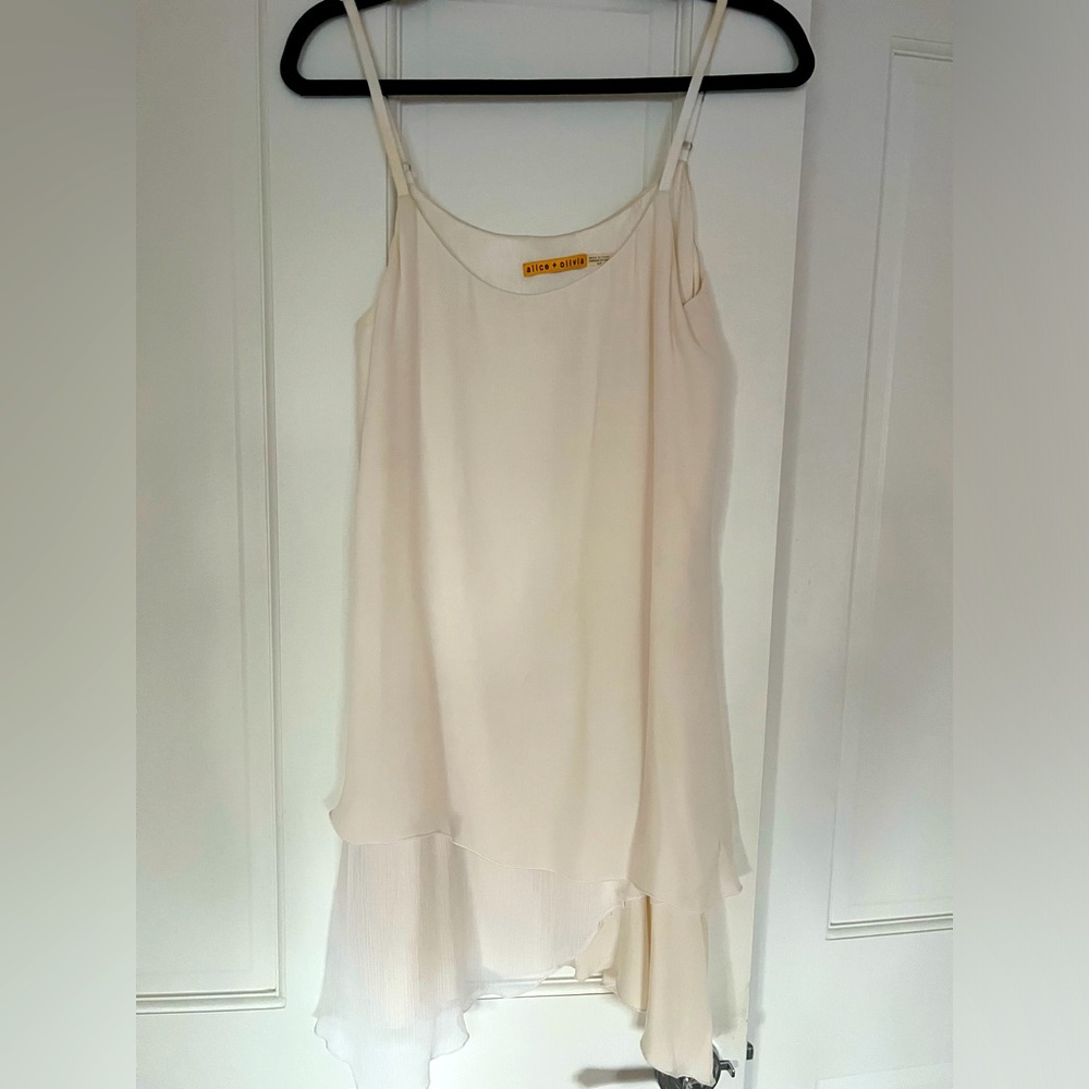 Alice + Olivia silk flapper dress